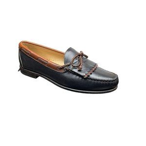 Allen Edmonds Mens Woodstock 50258 Black Leather Slip-on Loafers Shoes Size 10.5